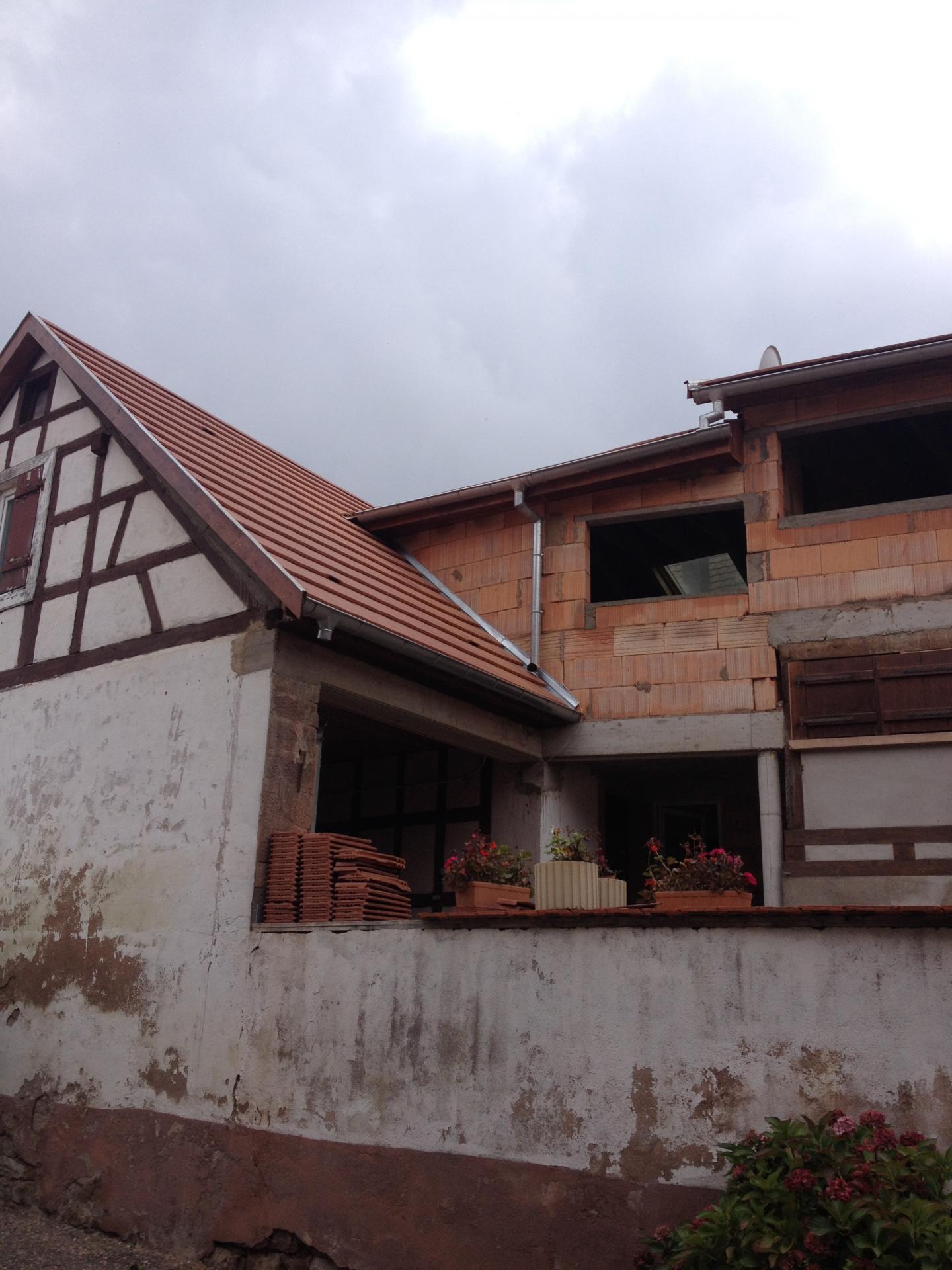 Surelevation d une maison apres 2